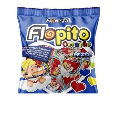 Imagem de Pirulito coração colorido 500g