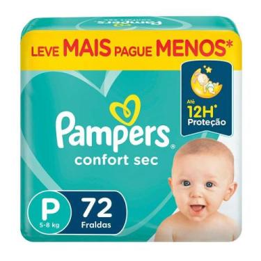Imagem de Fralda Descartável Pampers Confort Sec Super P 72 Unidades