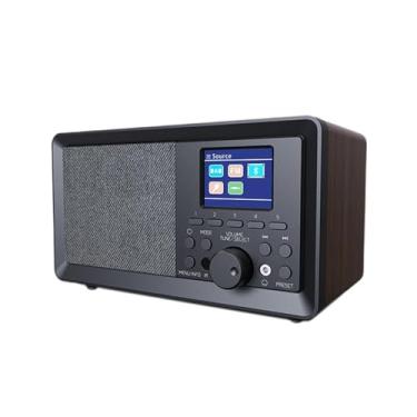 Imagem de Generic Rádio retro BT Rádio elegante Decorativo som estéreo design vintage simples com transmissão de áudio digital de botão de ajuste