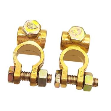 Imagem de Generic 2x Conector de terminal de bateria genérico Terminal de bateria Top Posts Terminais de cabo de bateria universal para automóvel Caminhão, Cabeças de Tubo