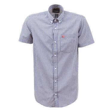 Imagem de Camisa Xadrez Masculina Azul Manga Curta TXC 38268