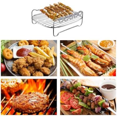 Imagem de Banda de Cozinha de para Churrasco para Churrasqueiras para Fritadeiras de Ar, Compatíveis Com HD9225/HD9231, Cozinhe Mais Comida Simultaneamente, Desfrute de Cozinha Conveniente