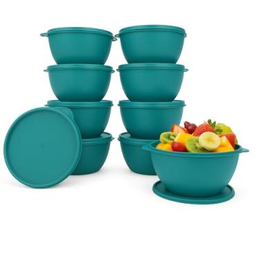 Imagem de Kit Potes Hermeticos de Plástico 500ml BPA Free Pequenas Porçoes, marmita fitness, saladeira (TIFANNY)