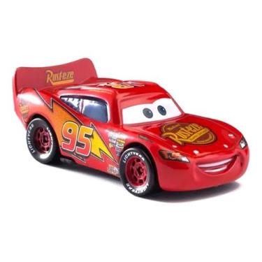 Imagem de Miniatura Carro Relampago Mcqueen Classico  Metal - Carros, Vermelho