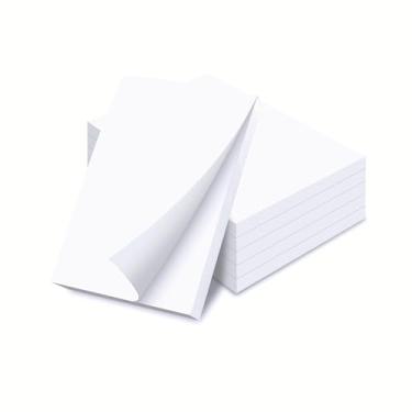 Imagem de Better Office Products Blocos de notas em branco, 7,6 cm x 12,7 cm, blocos de notas de servidor, 100 folhas por bloco, blocos de notas, encadernação gomada para fácil remoção (pacote com 10)