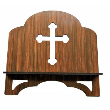 Imagem de Suporte De Bíblia Madeira Grande Mdf Com Cruz