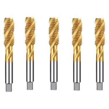 Imagem de M2-M24 Torneira de rosca revestida Ti Torneira de plugue de máquina métrica de alta velocidade rosca reta rosca rosca ferramentas manuais (Luox, 5 PCS-M5X0.8)