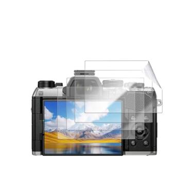 Imagem de YAJOJO Pacote com 4 protetores de tela para OM SYSTEM OM-5 Mark II, filme PET macio para câmera sem espelho OM SYSTEM OM-5 Mark II, antiarranhões, anti-impressão digital, película transparente HD
