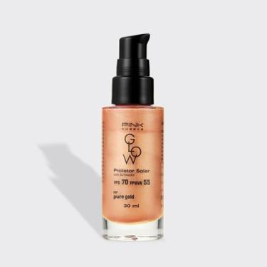 Imagem de Glow Booster Pure Gold FPS70 30ml  PINK CHEEKS  Protetor Solar Glow  R