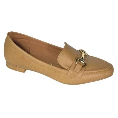 Imagem de Sapatilha Vizzano Loafer Mocassim Feminina Fivela 1351.106, Areia, 37
