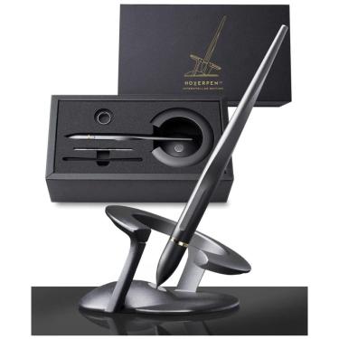 Imagem de Caneta Esferográfica Executiva Vertical com Tinta e Recarga de Alta Qualidade, NOVIUM, Preto