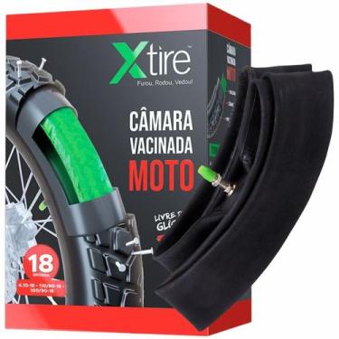 Imagem de Câmara de Ar Para Moto Xtire Com Vacina de Pneu Para Cg Titan Tornado 