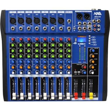 Imagem de Mesa de Som 8 Canais Com Bluetooth, EFX e USB MSX-8 USB - NXA