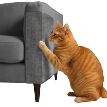 Imagem de Arranhador Protetor Adesivo Gatos Pet Sofá, Cama e Moveis Premium - 3 Tamanhos (Cinza, 200X50cm)