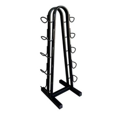 Imagem de Suporte De Halteres Para 5 Pares - Academia, casa e condominio - Metal