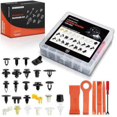 Imagem de A-Premium Kit de clipe de retentor de carro de 270 peças (27 tipos) compatível com Toyota Solara 1999-2003, painel de acabamento de porta de para-choque, conjunto de reposição de fixador de rebite de