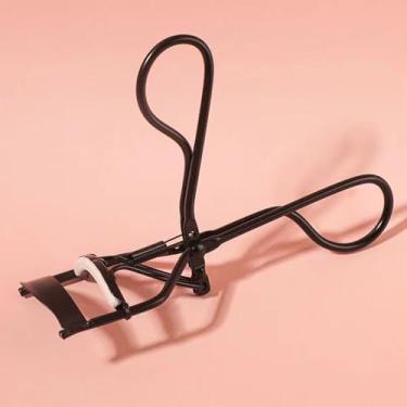 Imagem de Modelador de cílios profissional com aderência confortável, ferramenta compacta para cachos naturais sem esforço, ideal para todos os formatos de olhos (preto)