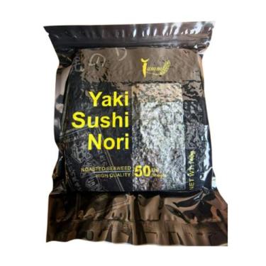 Imagem de Alga Marinha Yakisushi Nostimo Nori Black 140g com 50 folhas - Genéric