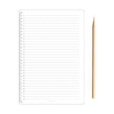 Imagem de Modelo de linha de plástico transparente com espaçamento de 0,35 polegadas, estêncil de desenho em linha reta, régua, modelo de régua, guia de letras, estêncil com bastão de madeira para envelope de