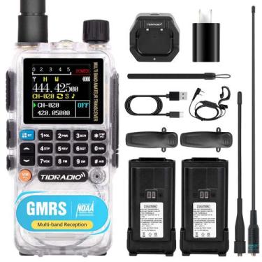 Imagem de Rádio GMRS portátil TIDRADIO TD-H3 USB-C com carregamento 2500mAh