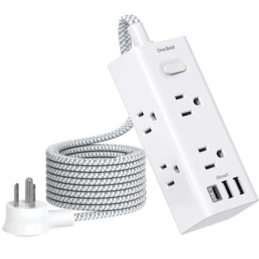 Imagem de Protetor de sobretensão Power Strip One Beat 6 tomadas 3 portas USB