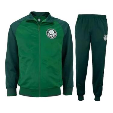 Imagem de Agasalho Conjunto Masculino Jaqueta Frio Calça Palmeiras Spr, Verde, G