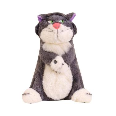 Imagem de Estojo de lápis de pelúcia de grande capacidade com design de desenho animado de Lúcifer