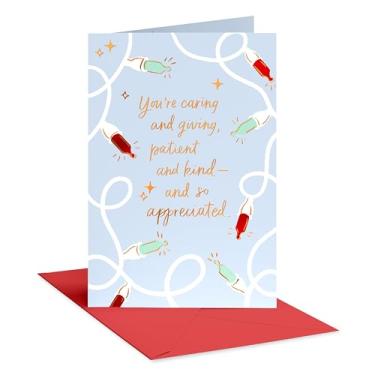Imagem de American Greetings Cartão de agradecimento de Natal para cuidador (diferença que você faz)