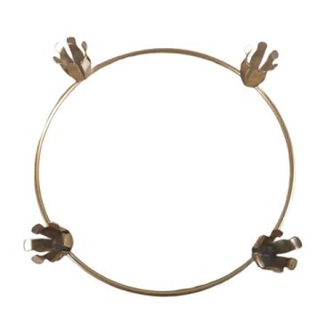 Imagem de Generic Castiçal redondo para mesa, decoração de mesa, castiçal decorativo, decoração de metal para casa, do Advento de Natal, Suporte para 4 Velas