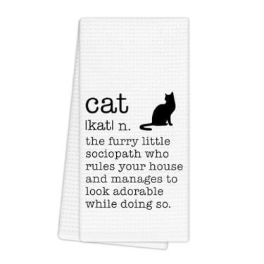 Imagem de EGBTL Toalhas de mão engraçadas para gatos, presentes para amantes de animais para pessoas que amam gatos, mulheres, toalhas de cozinha, decoração de banheiro, presentes de dono de mãe de animal de