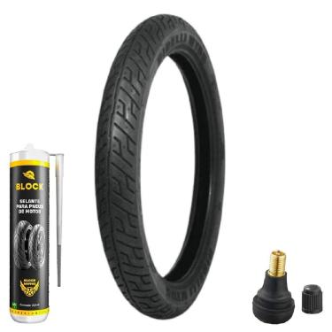 Imagem de Pneu Cbx Cg Titan Factor 275-18 Tubeless Mt65 Pirelli + Selante + Bico