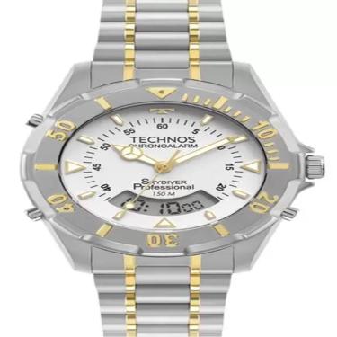 Imagem de Relógio Technos Masculino Skydiver - Esportivo, Inox, 15atm