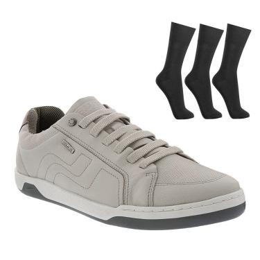 Imagem de Kit Sapatênis Ferracini Lexus Masculino + 3 Pares de Meias