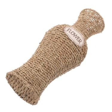 Imagem de YYBOES Vaso de flores para decoração de cesta de flores, vaso de tecido simples, portátil, vaso de mesa, vaso de arranjos de flores, vaso decorativo de tecido, base estável, cesta de flores, vaso de