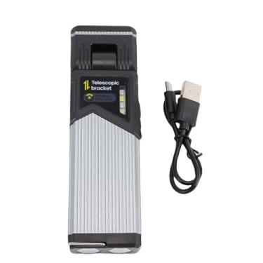 Imagem de Keenso Luz de Acampamento, LED Recarregável Funciona Com 5 Modos de Luz Cabeça Giratória de 180 ° USB C Power Bank, para Conserto de Carro, Caminhadas de Emergência, Acampamento,