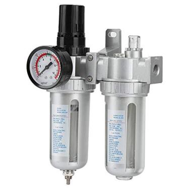 Imagem de AUNMAS Armadilha do Compressor de Ar de 1/4 Polegadas, Regulador de Filtro de Ar Ajustável Leve Compacto da Faixa de Pressão 0-1mpa para Industrial