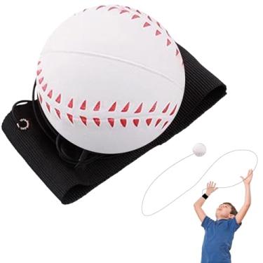 Imagem de Pulseira Bolas de Pulso Esportivas com Corda Elástica Borracha Rebote para Exercício Brincadeira Melhorar a Saúde Física