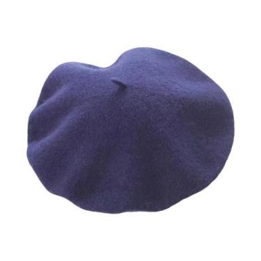 Imagem de Boina Vintage Feminina De Inverno, Chapéu Casual Quente Para Meninas -