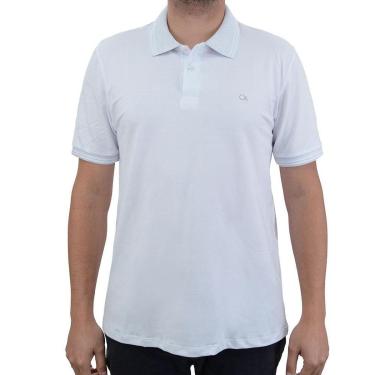 Imagem de Camisa Polo Masculina Ogochi Casual Slim Branco - 00748-Masculino