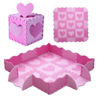 Imagem de Tapete de jogo de espuma Tamiplay para crianças com cerca, 25 unidades