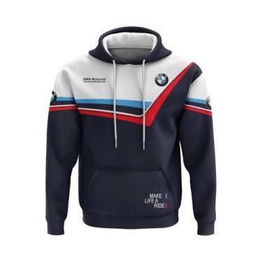 Imagem de Moletom Masculino De Manga Longa BMW Estilo Jaqueta Para Esportes De O
