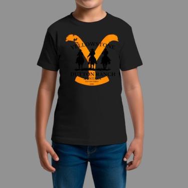 Imagem de Camisetas infanto juvenil Básica Moda Country Gola Redonda Yellow Ston