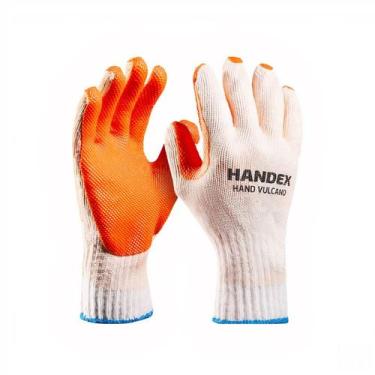 Imagem de Luva Segurança Têxtil Emborrachada Obras Handex Vulcano CA 41666, 8/M