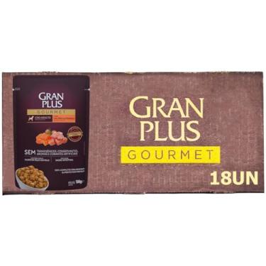 Imagem de Granplus Sachê Cães Adultos Salmão e Frango 100g 18 Unid Ração Umida