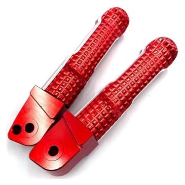 Imagem de Anti-derrapante Pedaleira traseira para pés do passageiro, apoio para os para Forza300 FORZA 300 2018 2019 2020(Red)