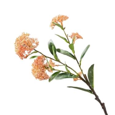 Imagem de Flores artificiais para decoração de flores artificiais, vaso de sala de estar, ramo de arranjos de flores, plantas e flores artificiais hidropônicas