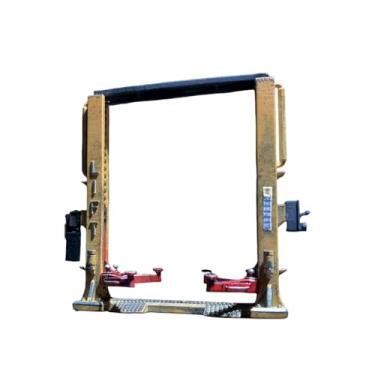 Imagem de JWQFBC Maquete de Plataforma Elevatória, Ferramenta de Manutenção, Escala 1:64, Simulação de Plataforma Elevatória de Dois Postes para Oficina de Reparos em, Amarelo Padrão, Tamanho real