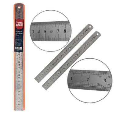 Imagem de Régua Aço Inox 30 Cm Yins Paper