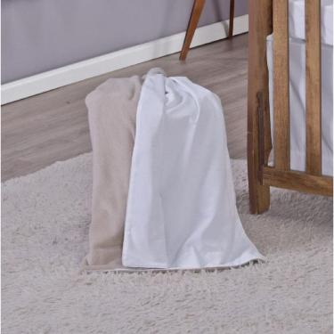 Imagem de Manta Baby Cobertor Bebe Dupla Face Menino Menina 1,15 X