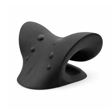 Imagem de Alongador para Pescoço com Massagem para Casa, Dispositivo de Tração para Alívio de Dores, 6 Pontos de Acupressão, Espuma de Memória, Melhora a Postura no Dia a Dia(Preto)